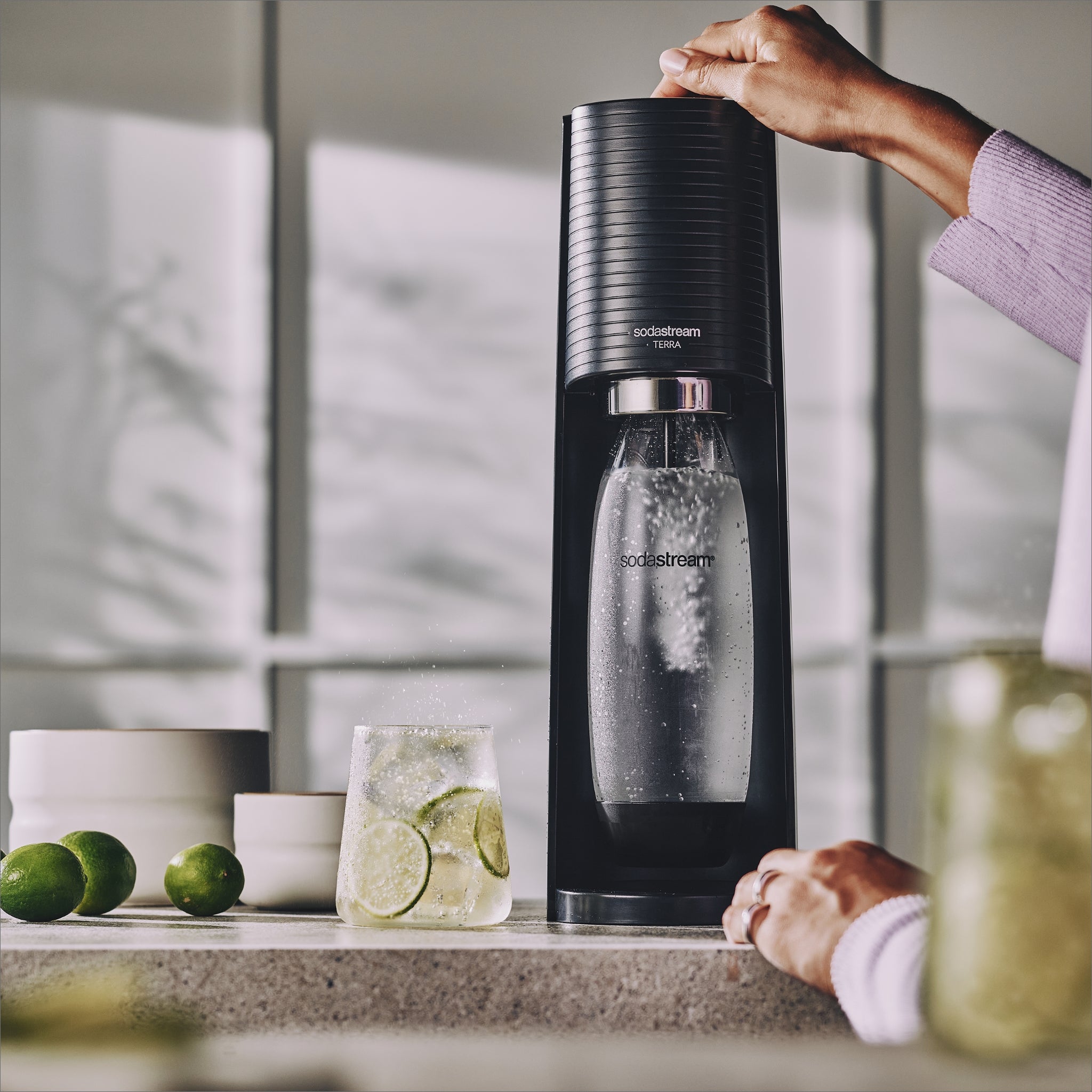SodaStream Terra Sparkling Water Maker Quick Connect SodaStream SodaStream Terra Sparkling Water Maker Quick Connect SodaStream