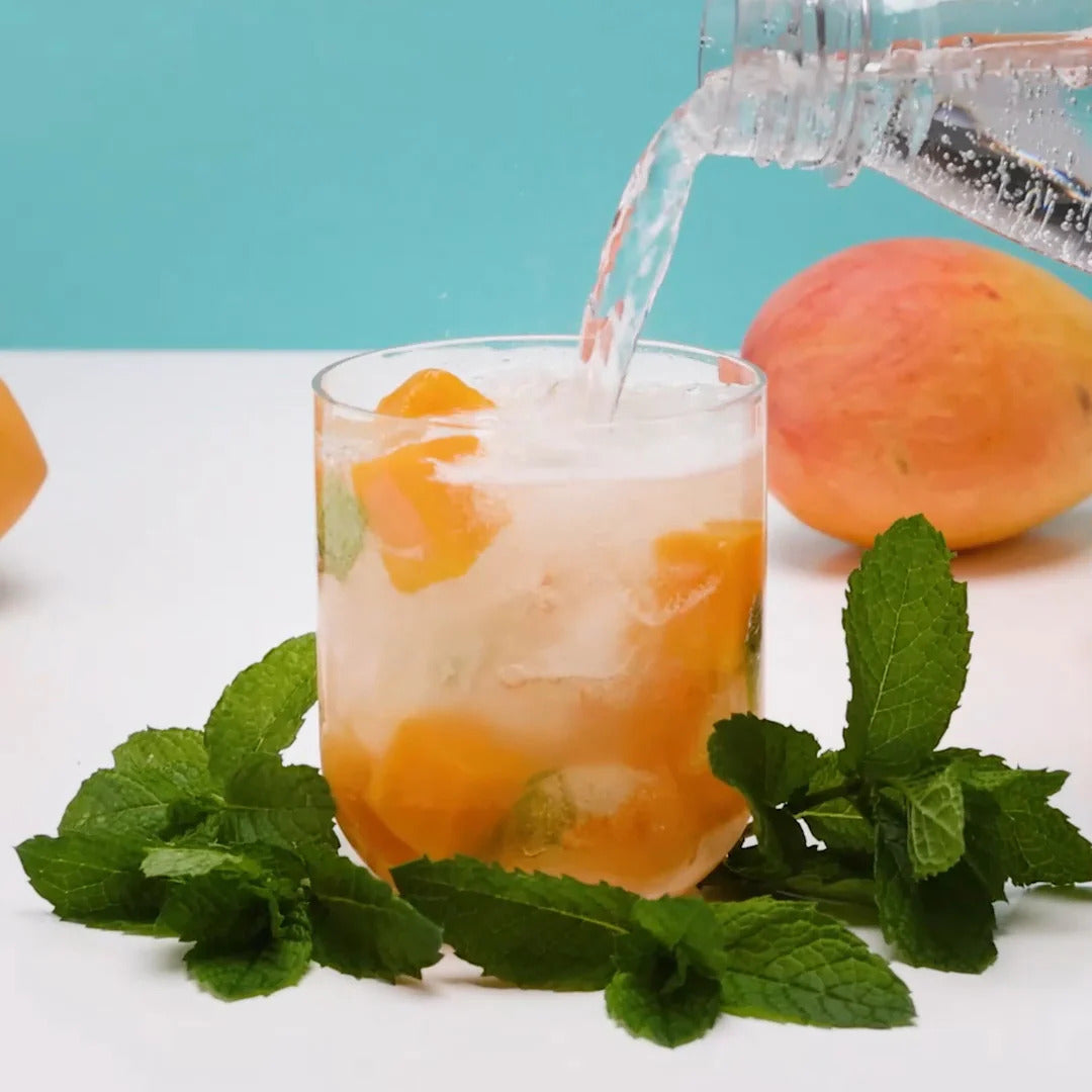 Mango and Mint Kombucha