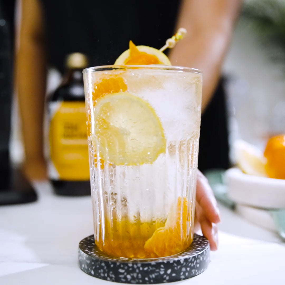 Kombucha Mandarin Mocktail