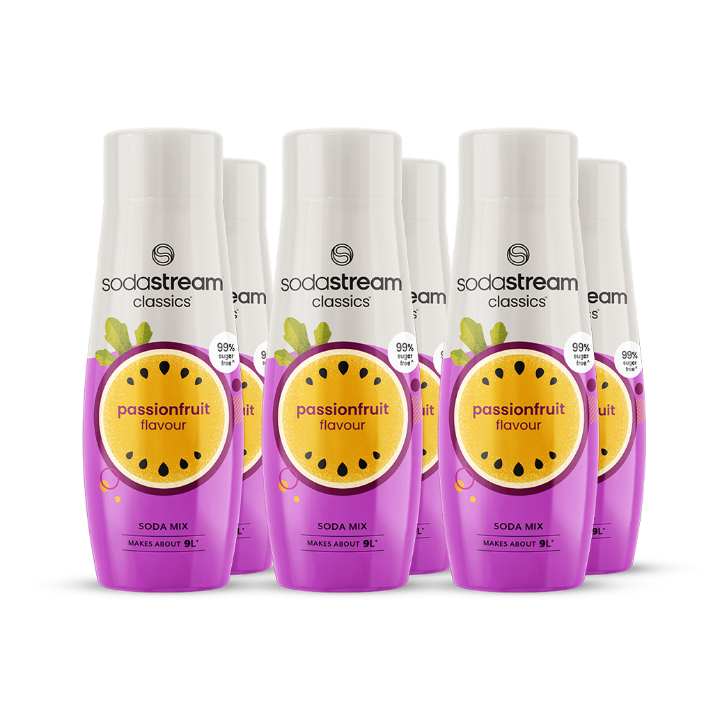sodastream Classics Passionfruit 6 Pack syrup flavour