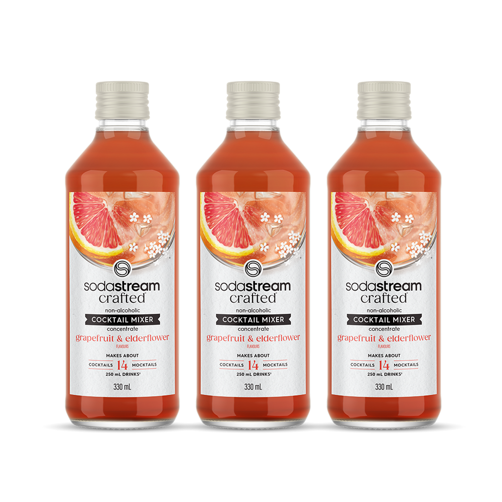SodaStream® Crafted Cocktail Mixers™ Grapefruit & Elderflower 3 PACK