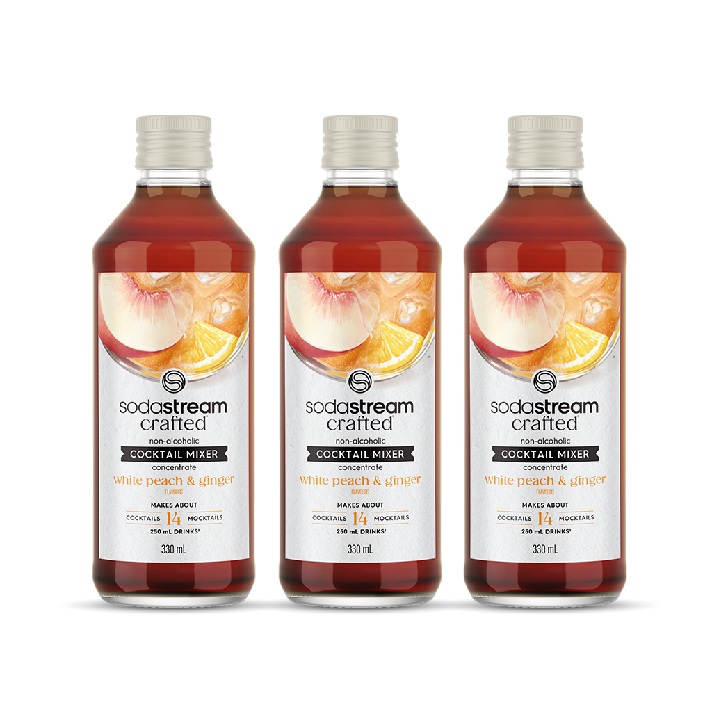 SodaStream® Crafted Cocktail Mixers™ White Peach & Ginger 3 PACK sodastream