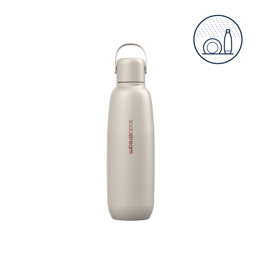 SodaStream FIZZ & GO Stainless Steel 900ml bottle - Sand