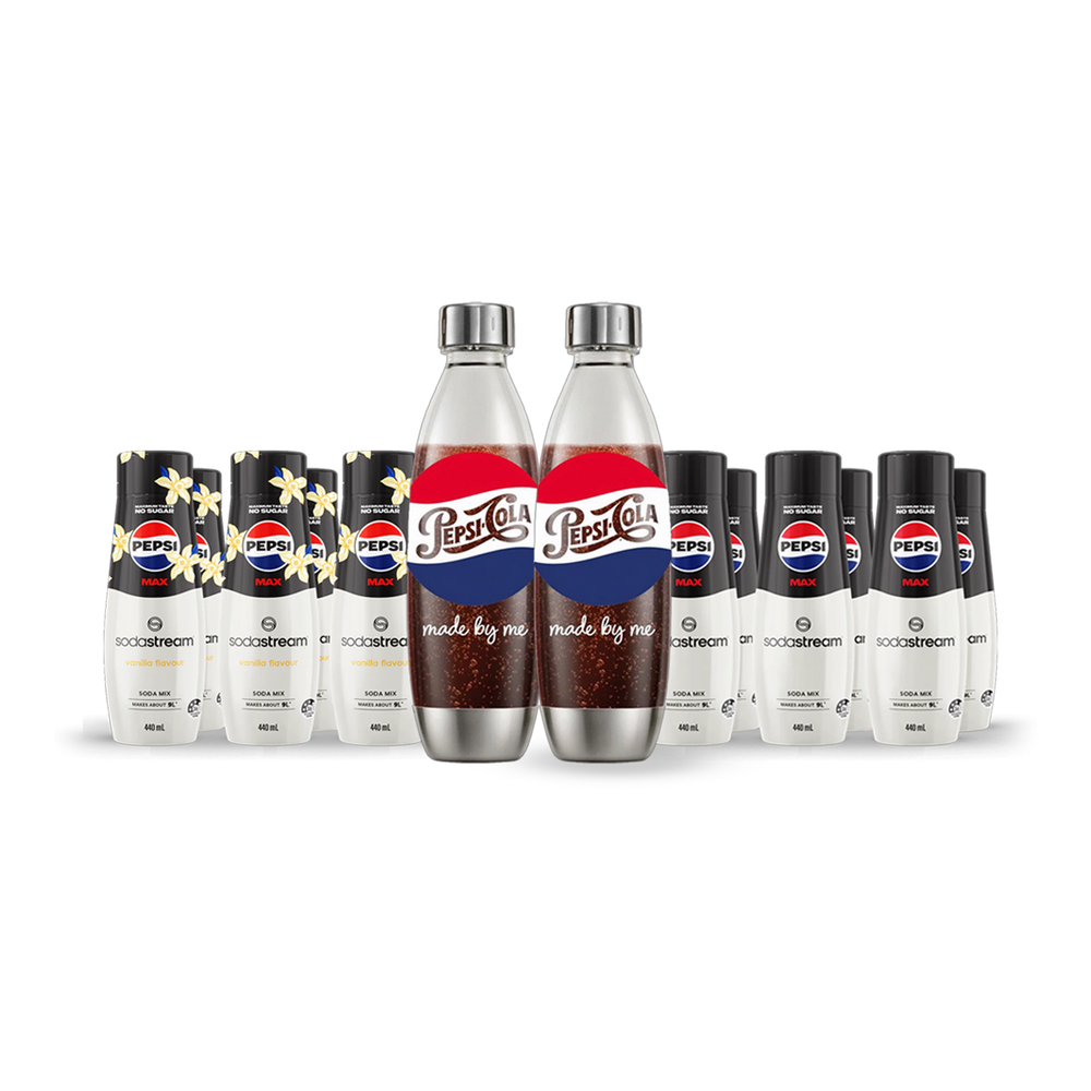Pepsi flavour & bottle Pack, includes Pepsi flavours & Limited Edition Pepsi Bottle