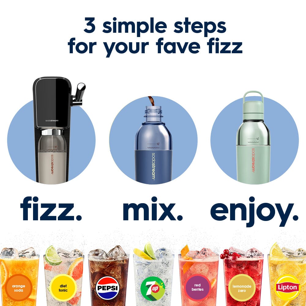 Sodastream Fizz & Go™ Easy Mix Sparkling Water Bottle Storm 710 ml