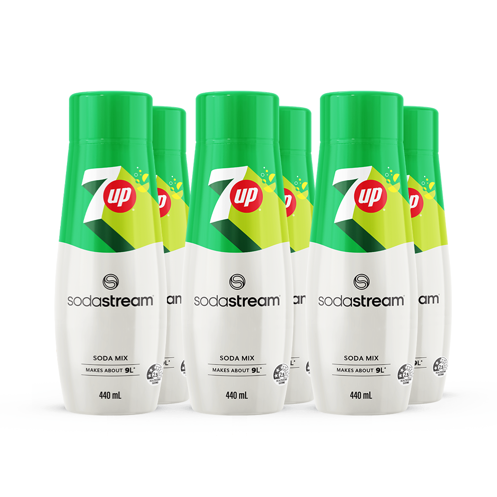 7UP 6 pack sodastream