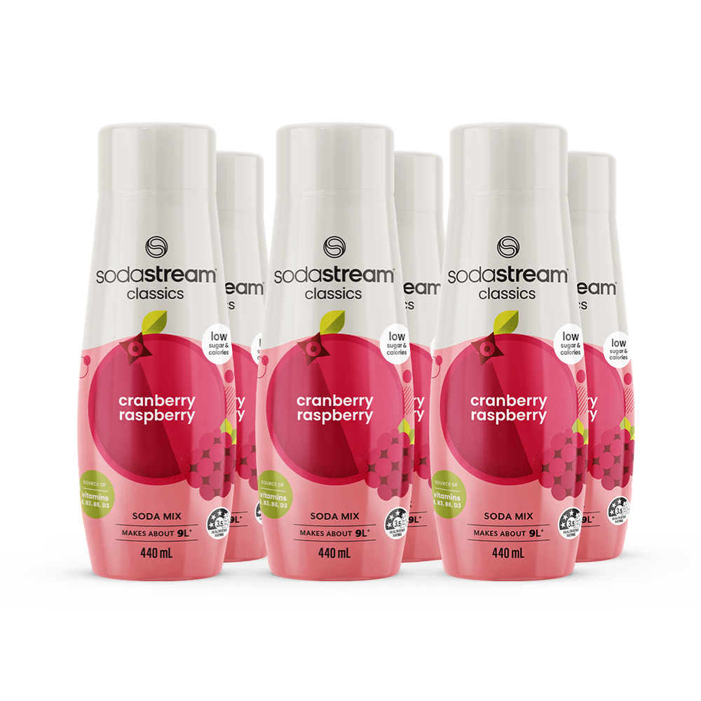 sodastream Classics Fruits Cranberry Raspberry 6 Pack