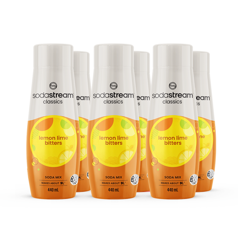 SodaStream CLASSICS LEMON LIME BITTER 6 Pack