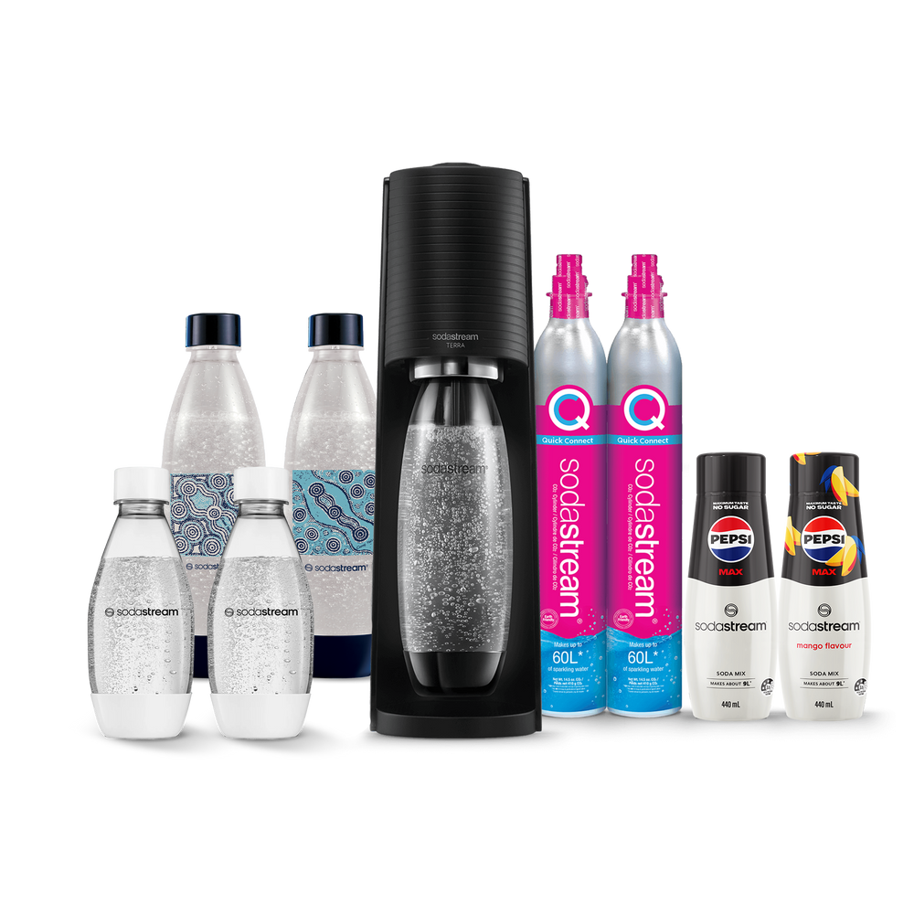 SodaStream Terra black hydration pack