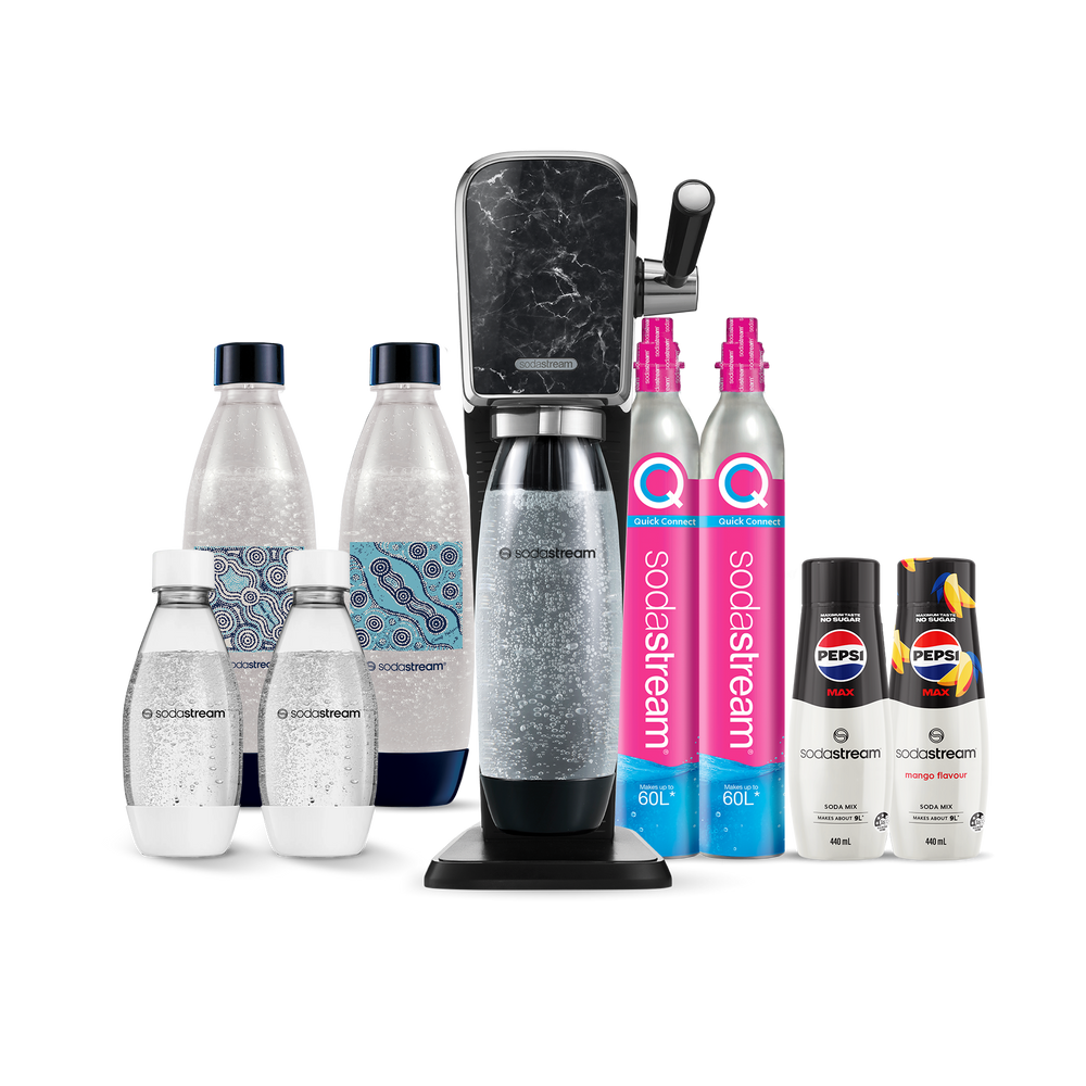 sodastream art marble hydration pack