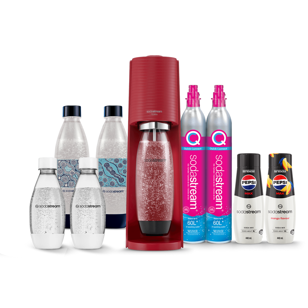 sodastream terra red hydration pack