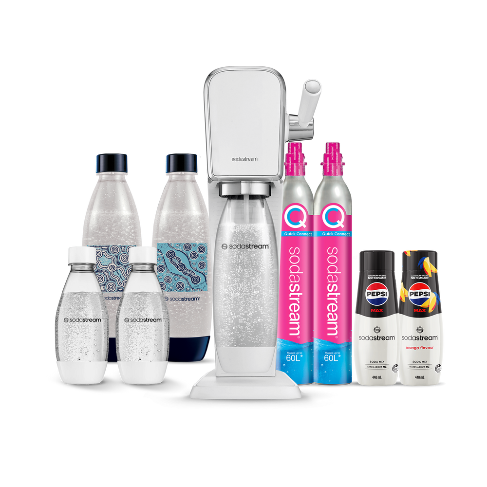 sodastream art white hydration pack