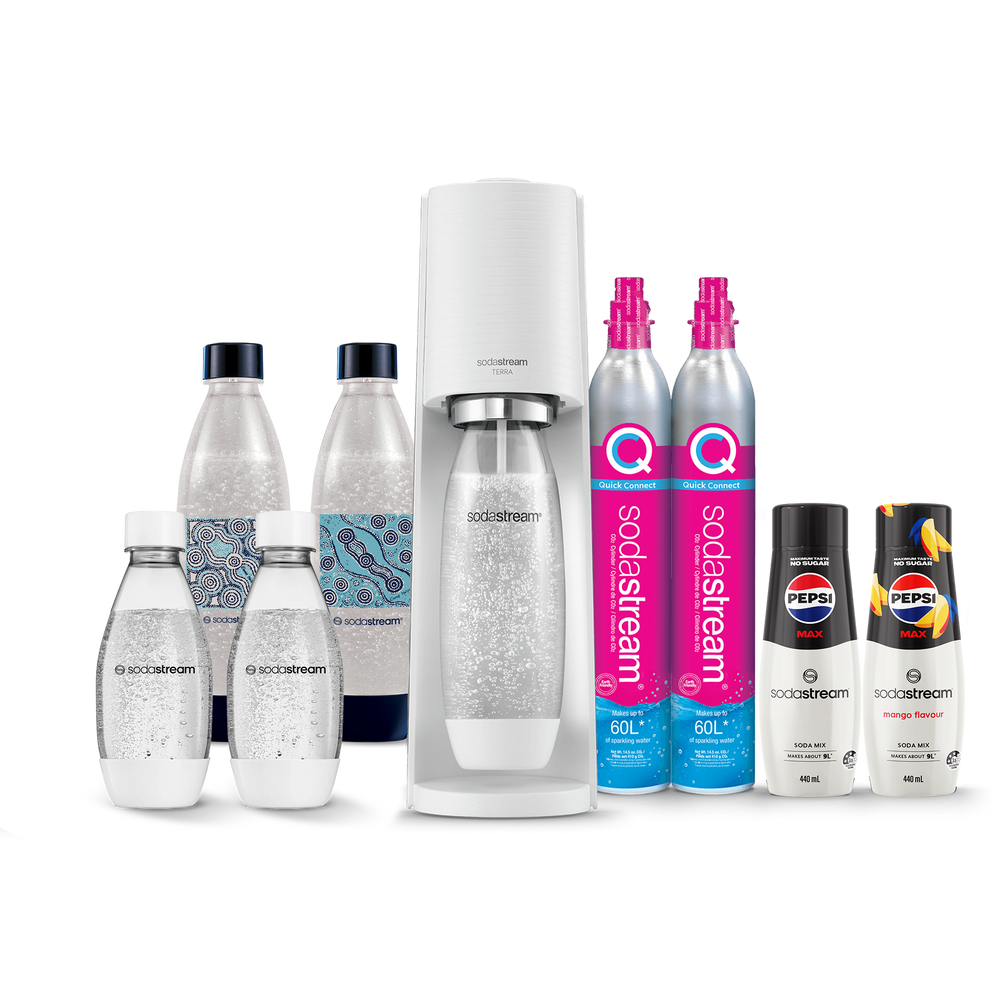 sodastream terra white hydration pack