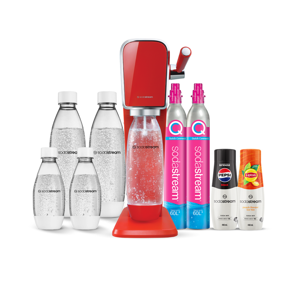 sodastream art red hydration pack