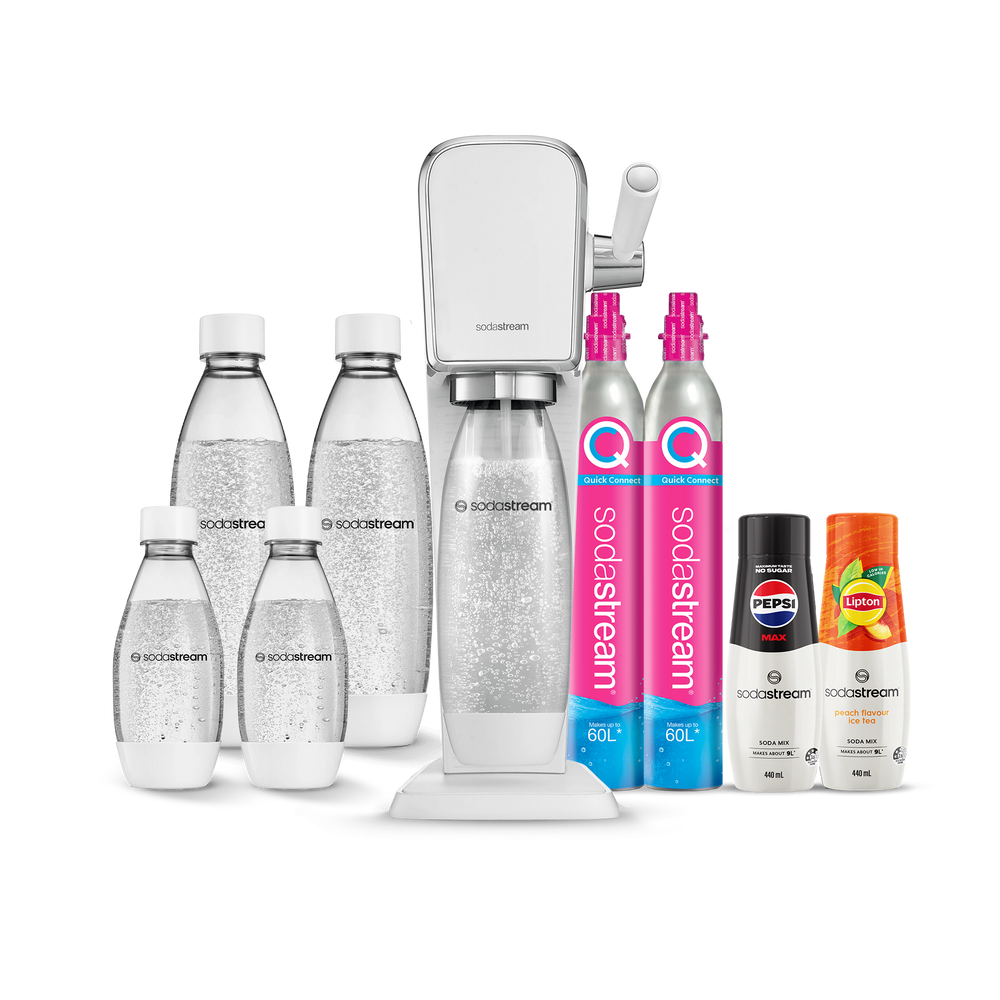 sodastream art white hydration pack