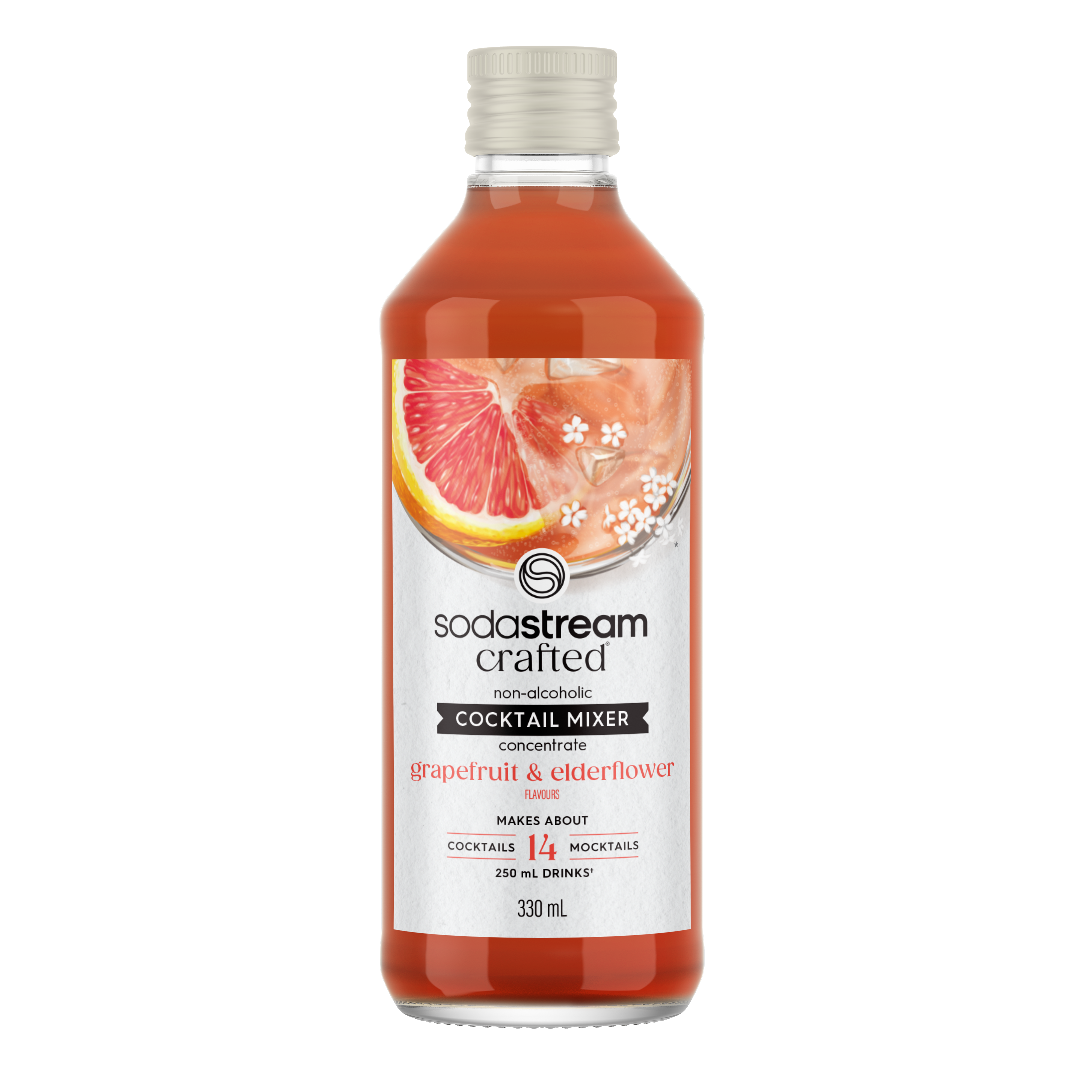 SodaStream® Crafted Cocktail Mixer™ Grapefruit & Elderflower Drink Mix