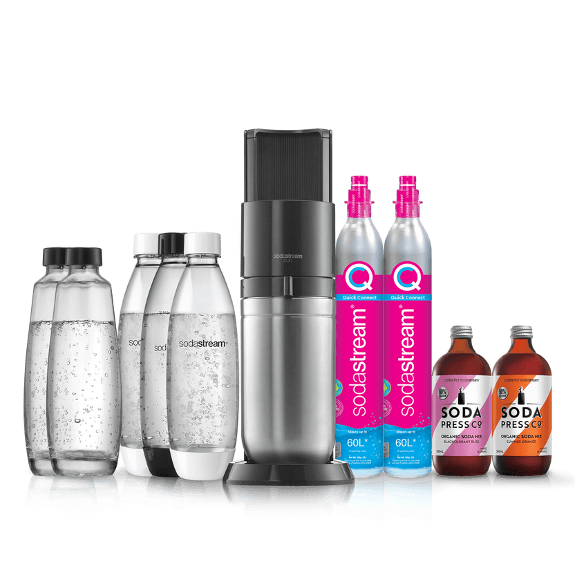 SodaStream DUO Sparkling Water Maker With Glass & Plastic Bottles SodaStream Australia