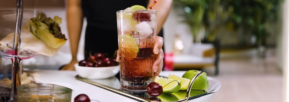 Cherry Lime Fizz - Mocktail Drink Recipe