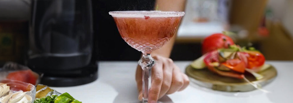 Pomegranate lime spritzer - Mocktail Drink Recipe