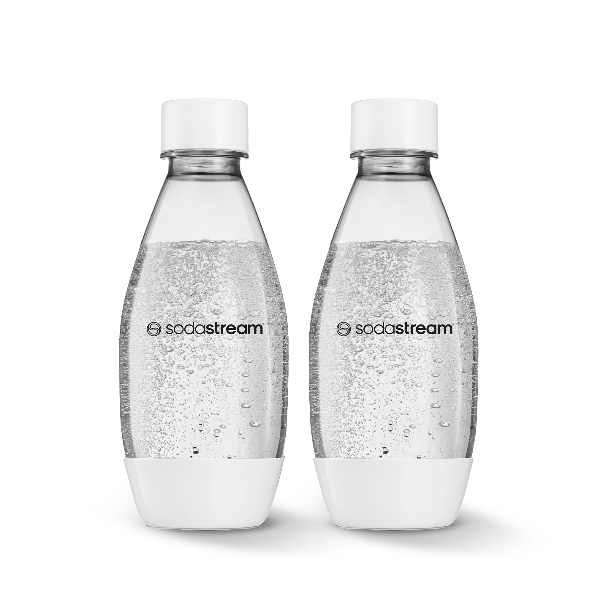 500ml Fuse Carbonating Bottles Twin Pack, White sodastream