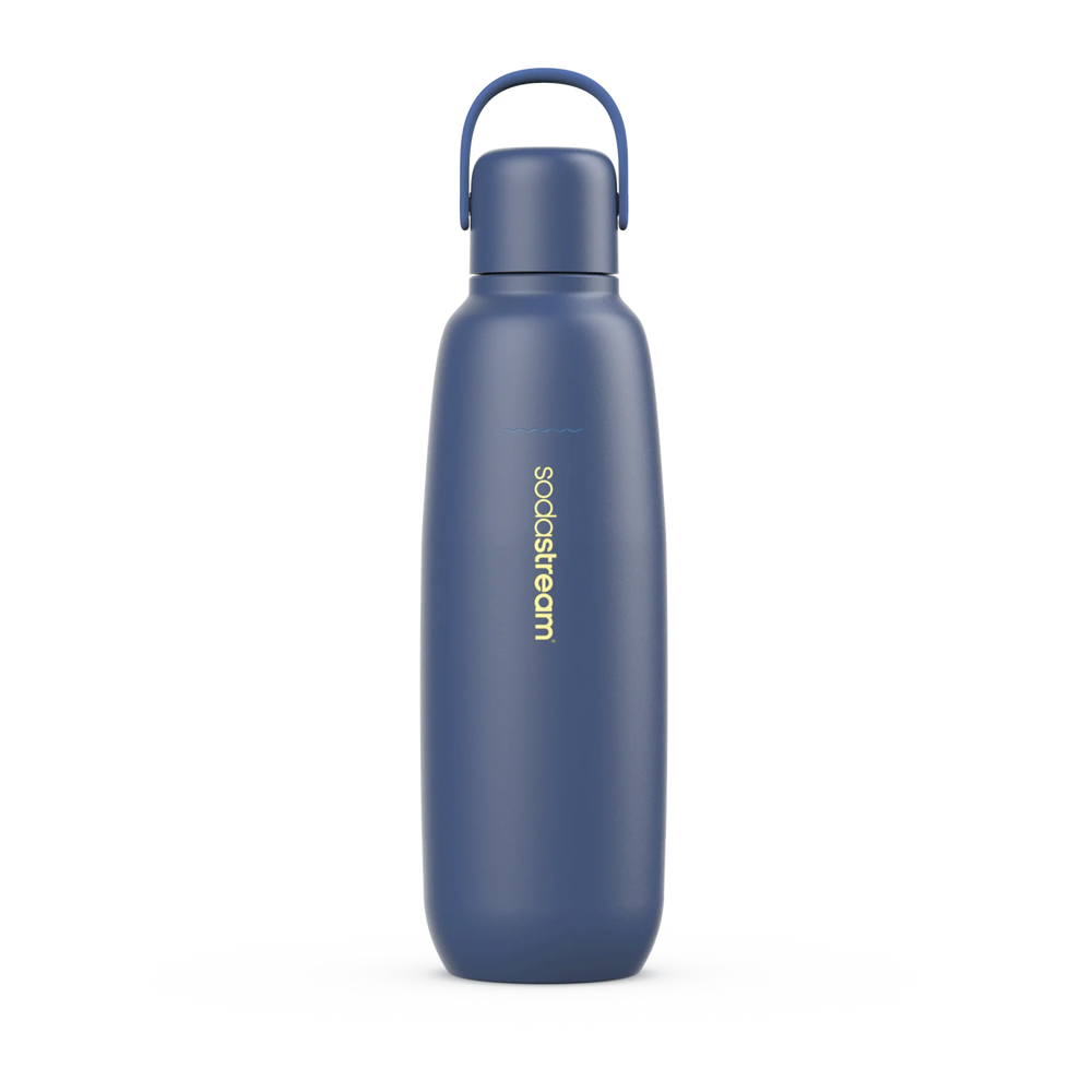 SodaStream FIZZ & GO Stainless Steel 900ml bottle- Storm Blue