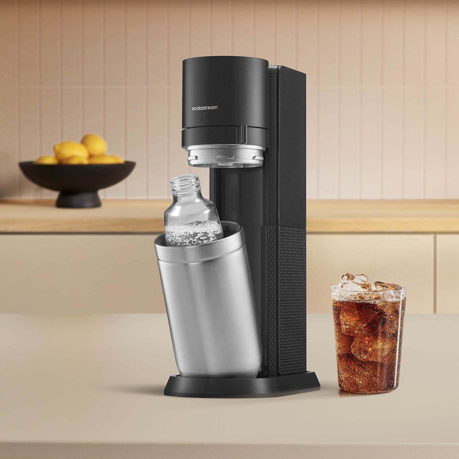 SodaStream DUO Sparkling Water Maker With Glass & Plastic Bottles