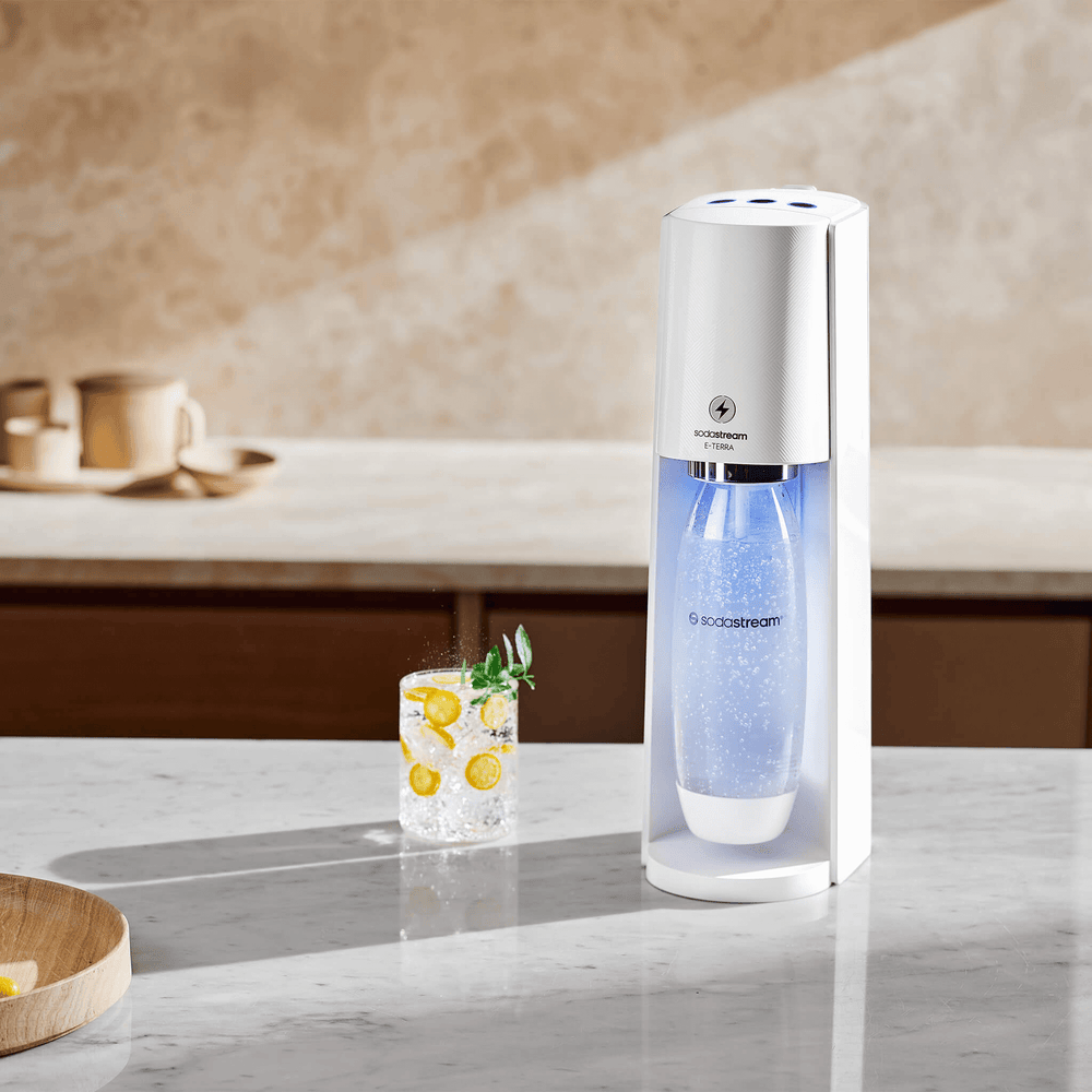 sodastream e-terra white seltzer water maker