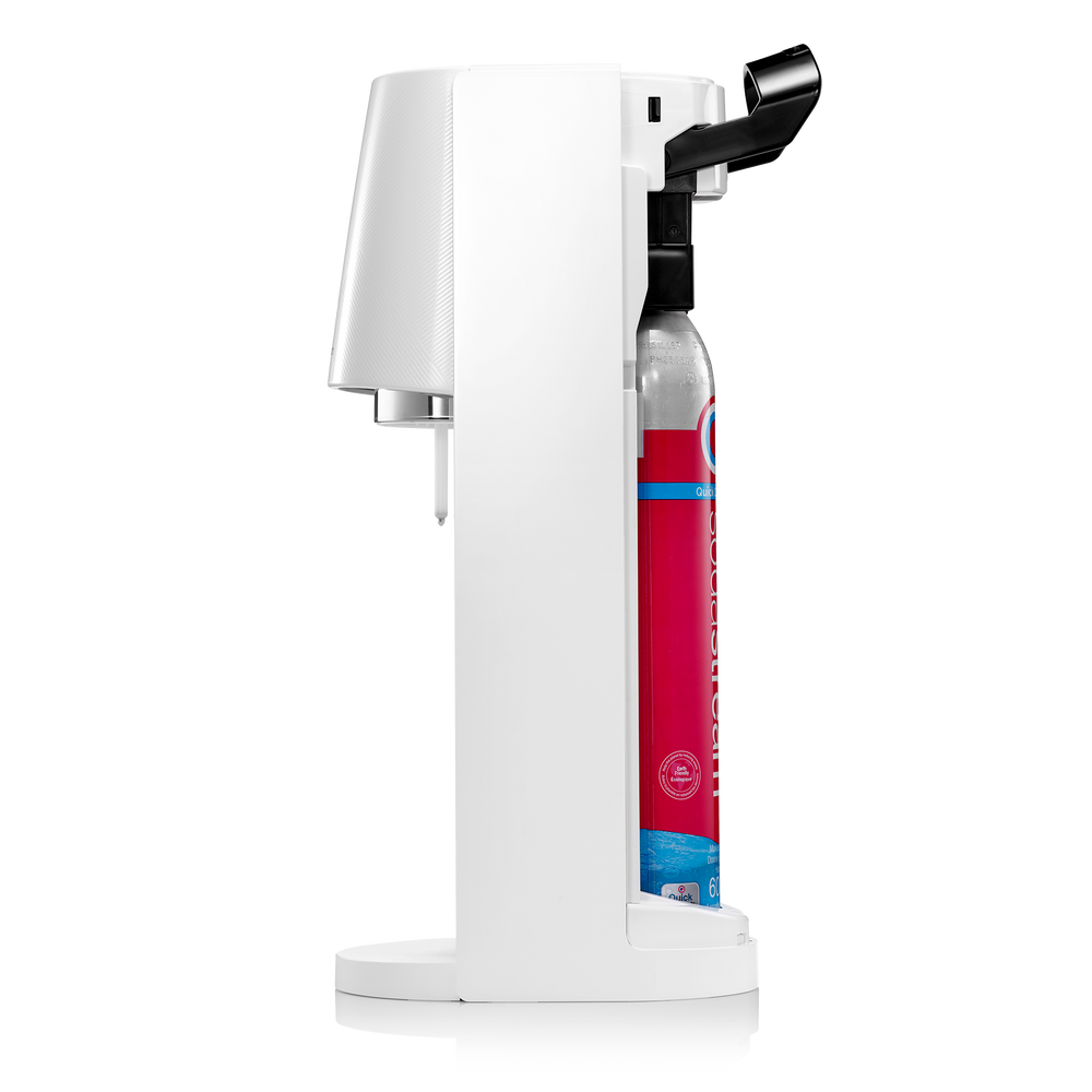 sodastream e-terra white with quick connect cylinder