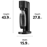 sodastream gaia black dimensions