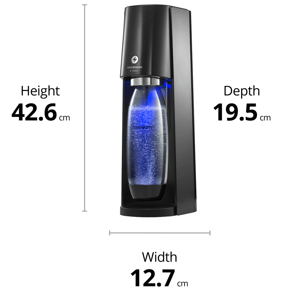 SodaStream E-Terra Electric Sparkling Water Maker + Quick SodaStream E-Terra Electric Sparkling Water Maker + Quick