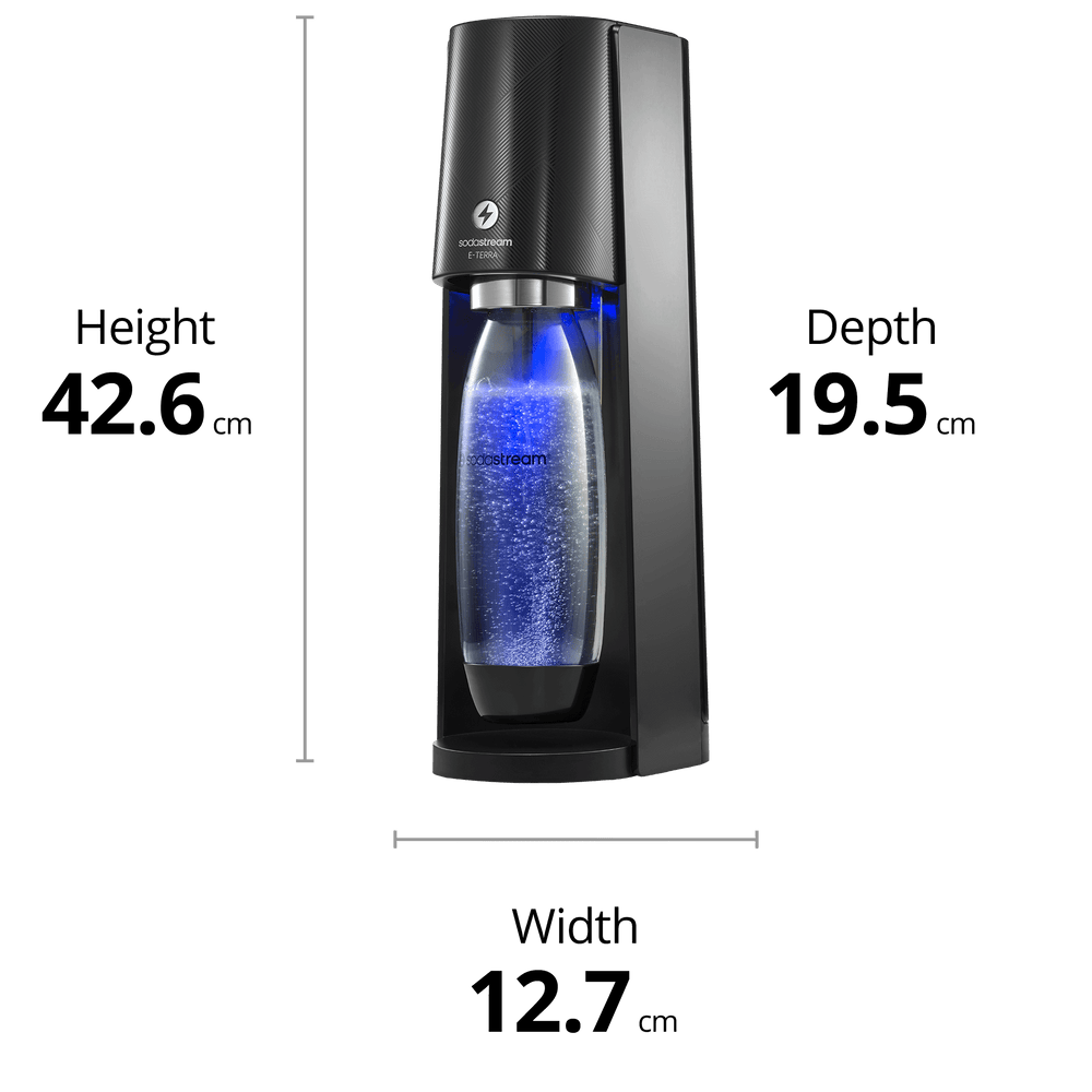 sodastream e-terra black dimensions