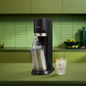 Sodastream DUO sparkling drink maker with glass and plastic bottles and Quick Connect CO2