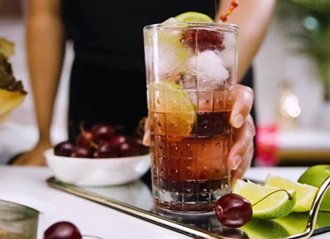 Cherry Lime Fizz - Mocktail Drink Recipe