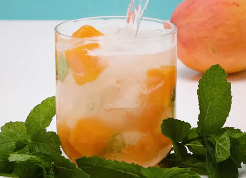 Mango and Mint Kombucha