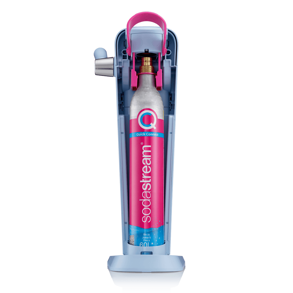 sodastream art misty blue sparkling water maker with quick connect