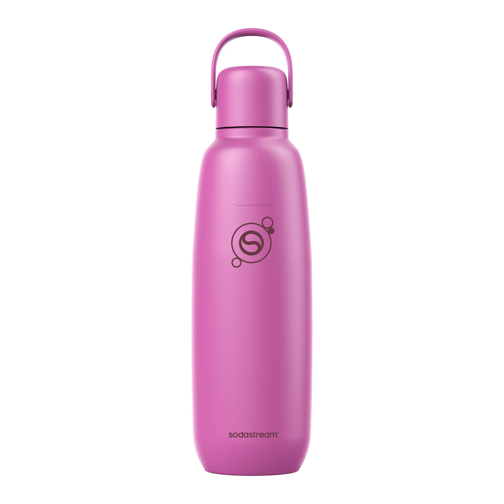 Sodastream Guava Fizz & Go® Stainless Steel Bottle 900ml | Insulated Sparkling Drink Bottle