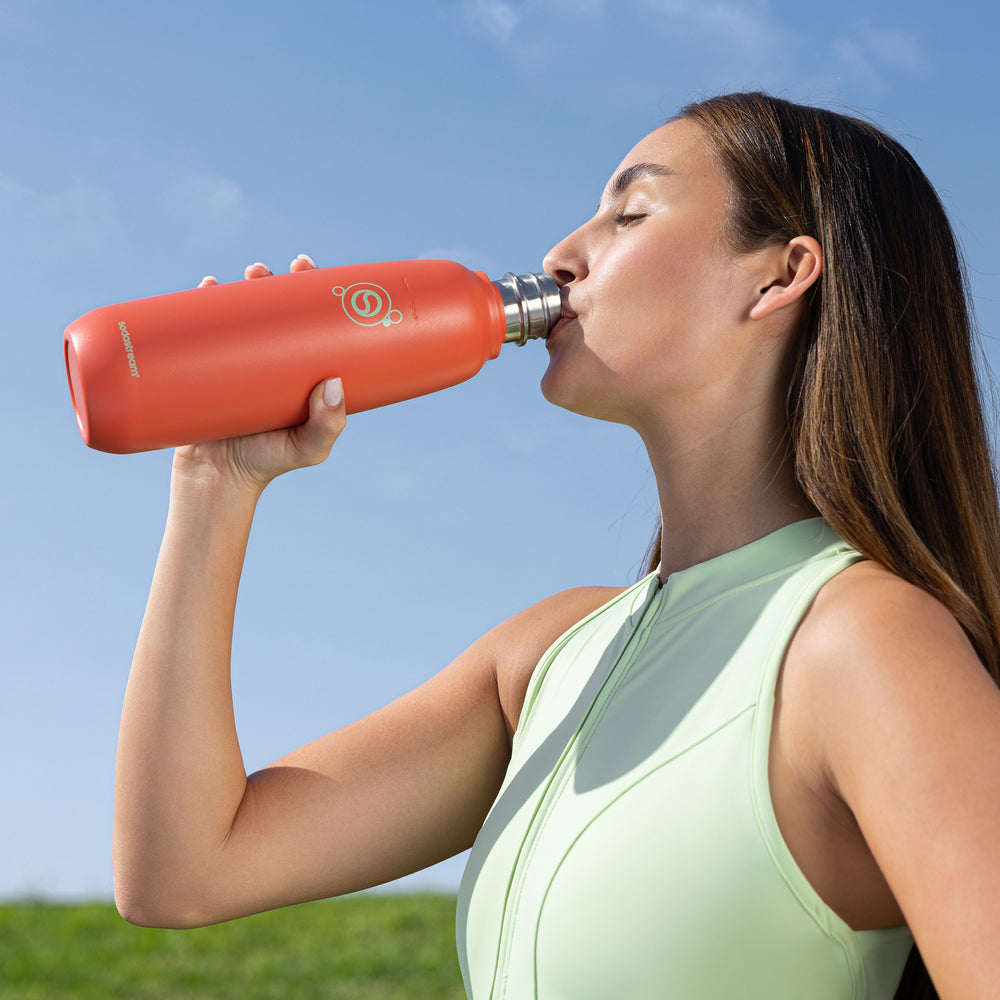 Sodastream Fizz & Go™ Stainless Steel | Insulated Stainless Steel Bottle | Papaya | 700mL | Single Pack
