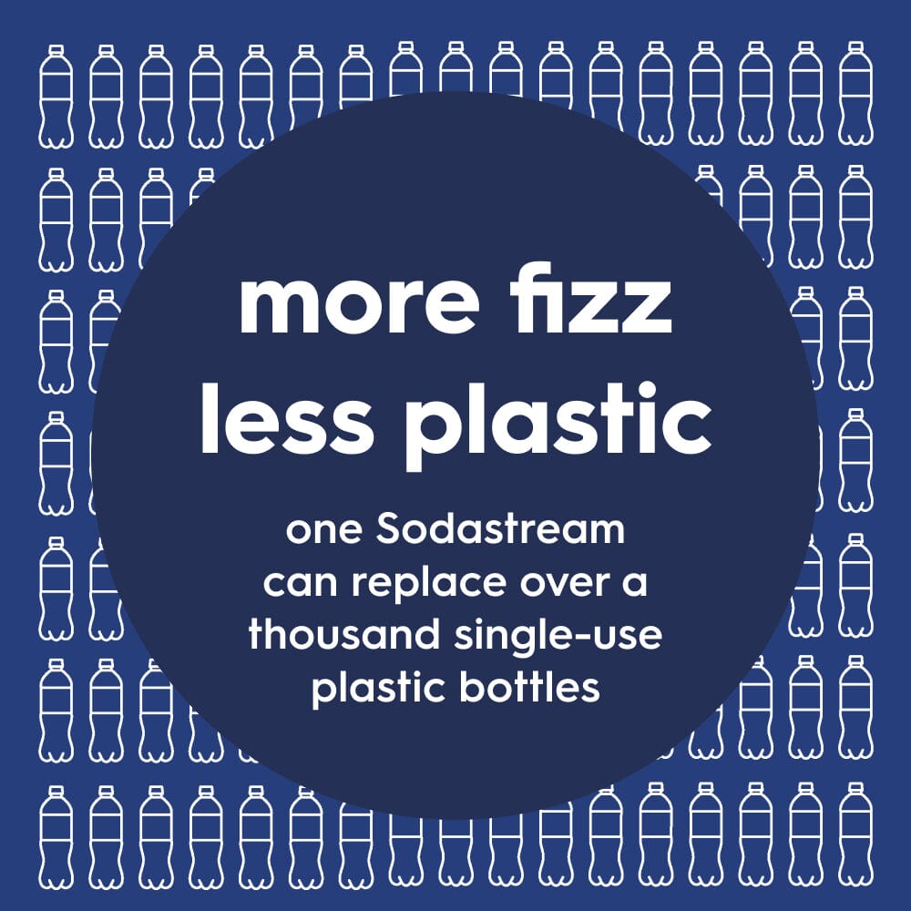 Sodastream Blueberry Fizz & Go® Stainless Steel Bottle 900ml | Insulated Sparkling Drink Bottle
