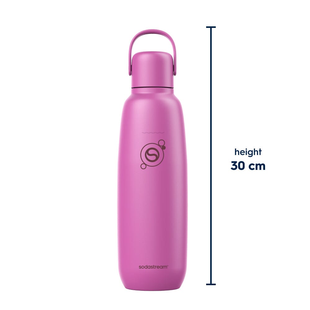 Sodastream Guava Fizz & Go® Stainless Steel Bottle 900ml | Insulated Sparkling Drink Bottle
