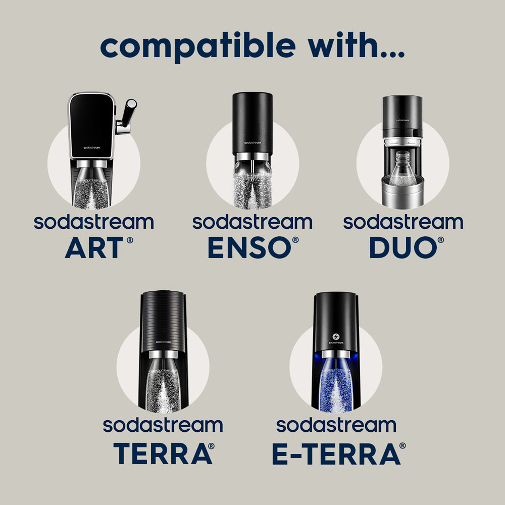 SodaStream Fizz & Go Sand Insulated Stainless Steel Sparkling Water Bottle 0.9L