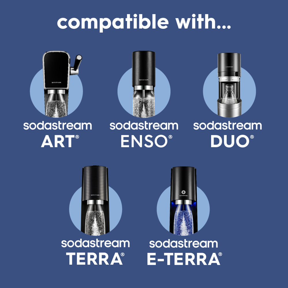 Fizz & Go® Stainless Steel Insulated Carbonating Bottle Bundle | Storm | Take Your Fizzy Favourites On-The-Go | Single Pack