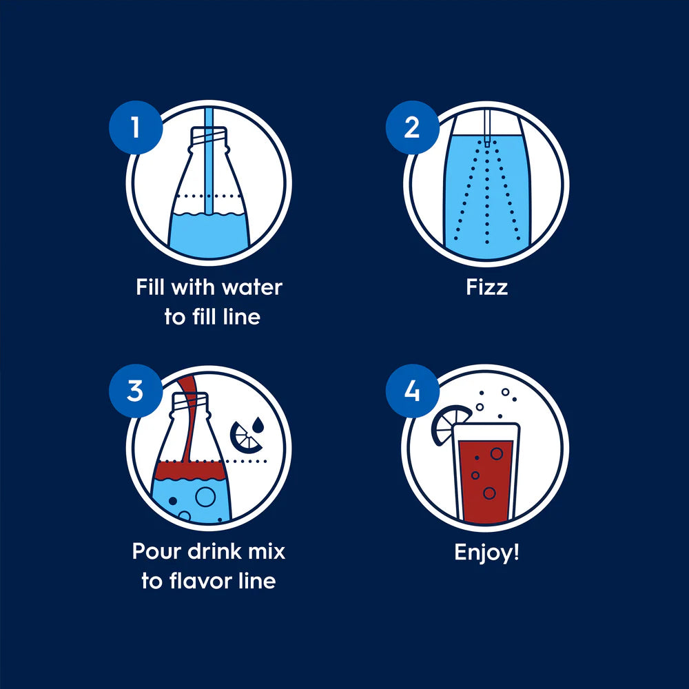 Sodastream Pepsi Max Sugar Free Soda Drink Mix 440 mL | Make Your Perfect Pepsi | Makes About 24 Cans*
