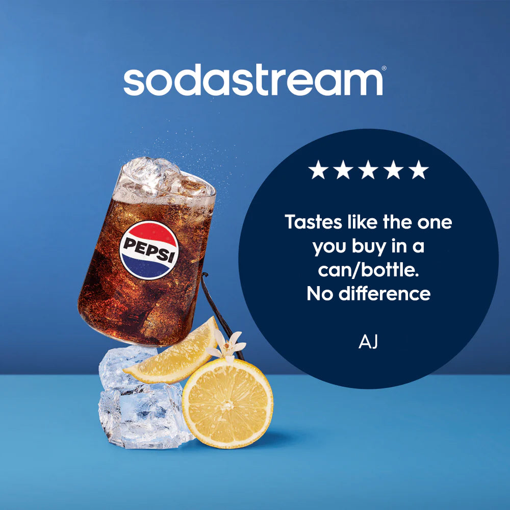Sodastream Pepsi Max Sugar Free Soda Drink Mix 440 mL | Make Your Perfect Pepsi | Makes About 24 Cans*