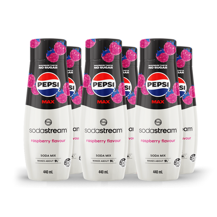 Sodastream Pepsi MAX® Raspberry Sugar Free Soda Drink Mix 440ml ...