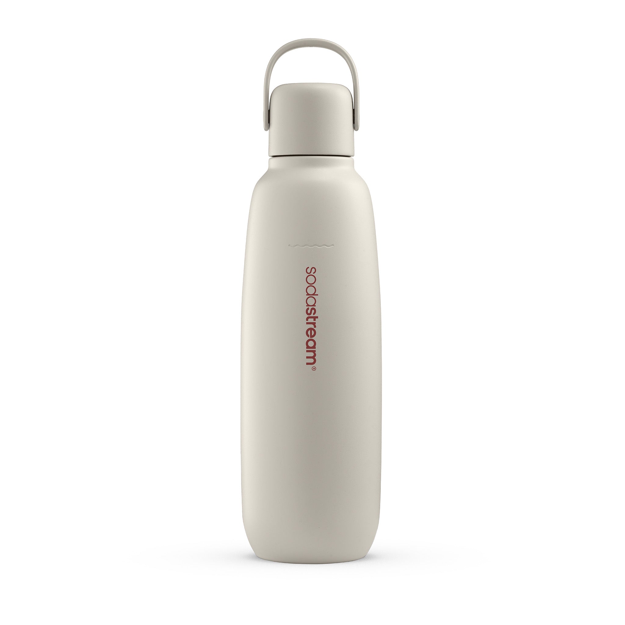 SodaStream Fizz & GO Cool 900ml All Metal Bottle - Sand sodastream