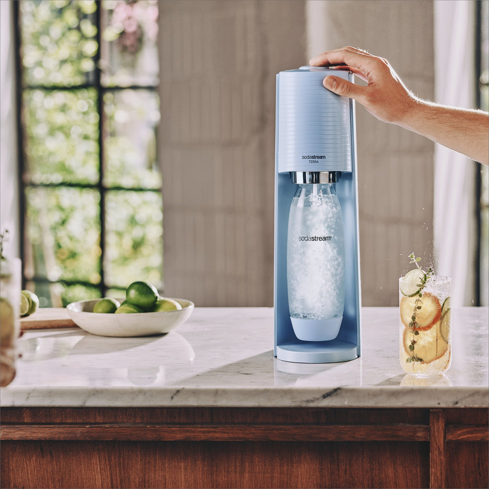 sodastream terra misty blue soda maker