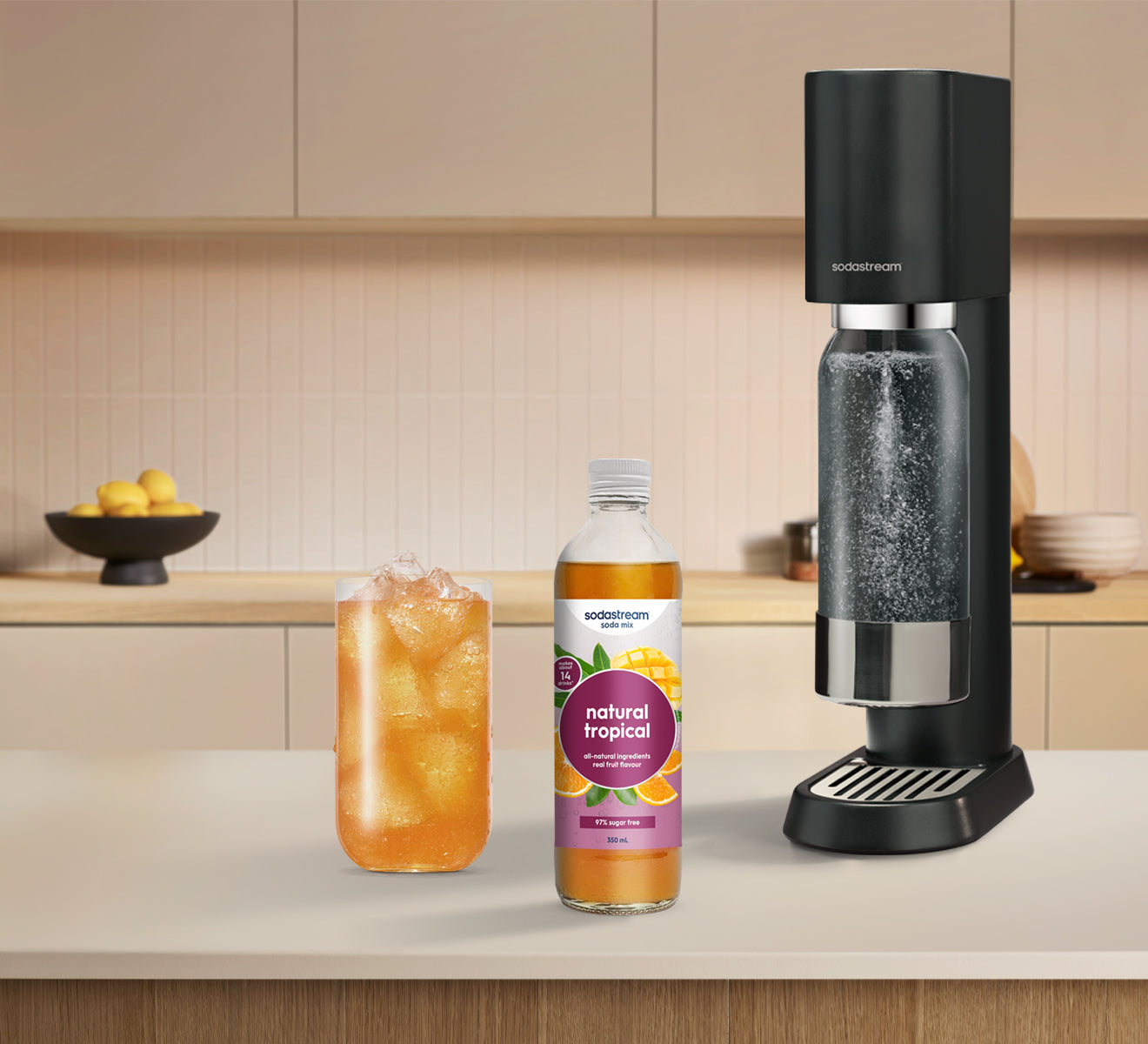 Sodastream natural tropical soda mix 350ml