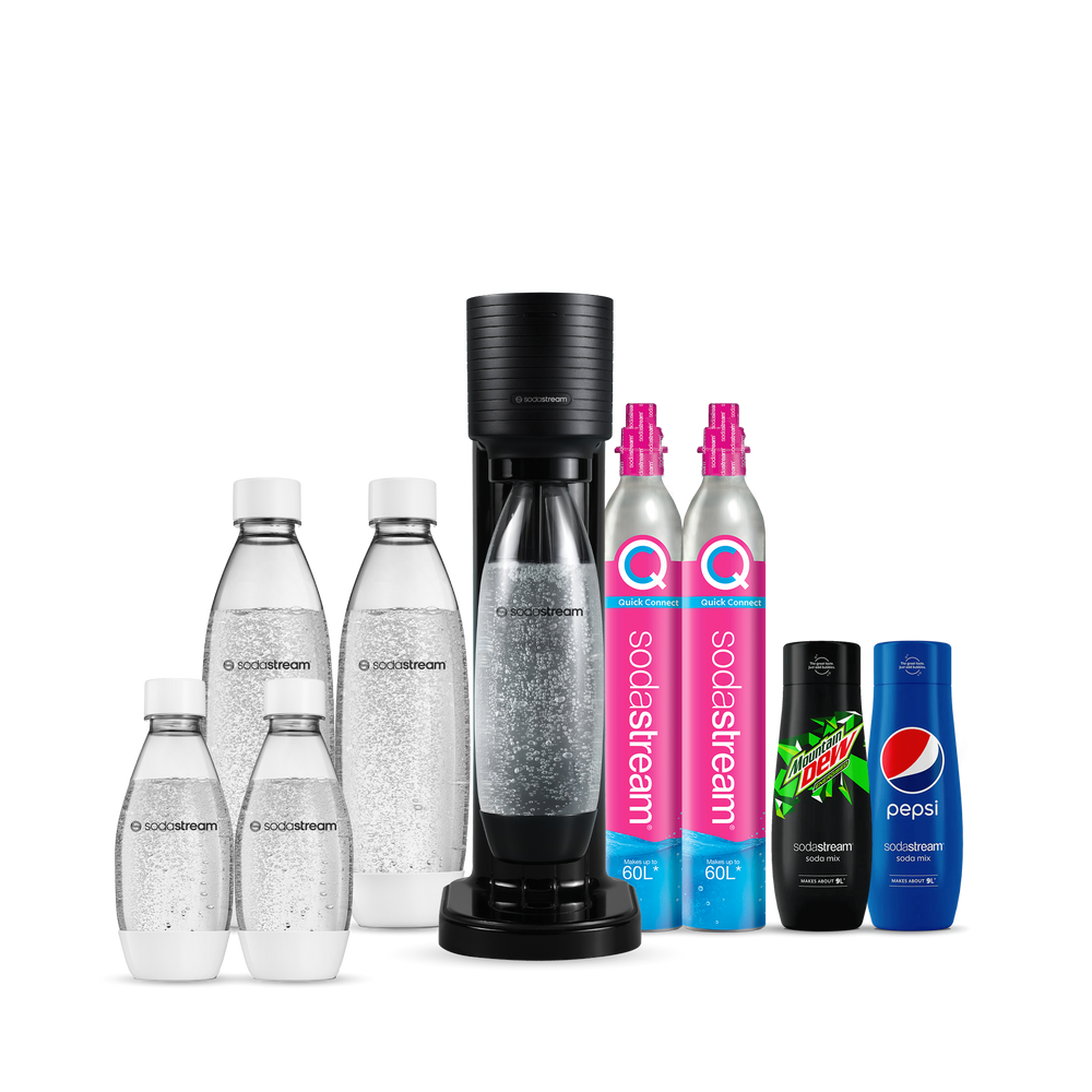 Buy SodaStream GAIA Water Sparkler Black with Bottle and Cylinder