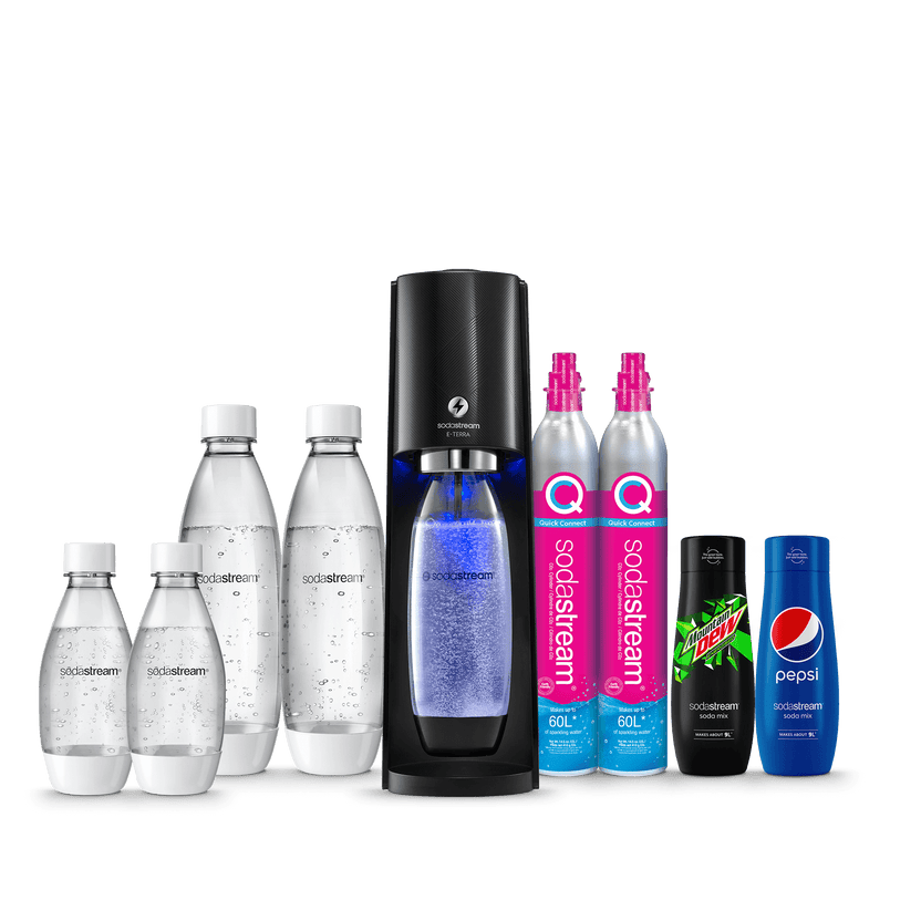 SodaStream ETerra Sparkling Water Maker + Quick Connect SodaStream