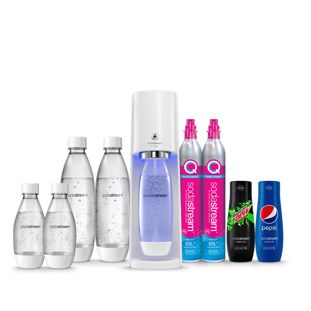 sodastream e-terra white hydration pack